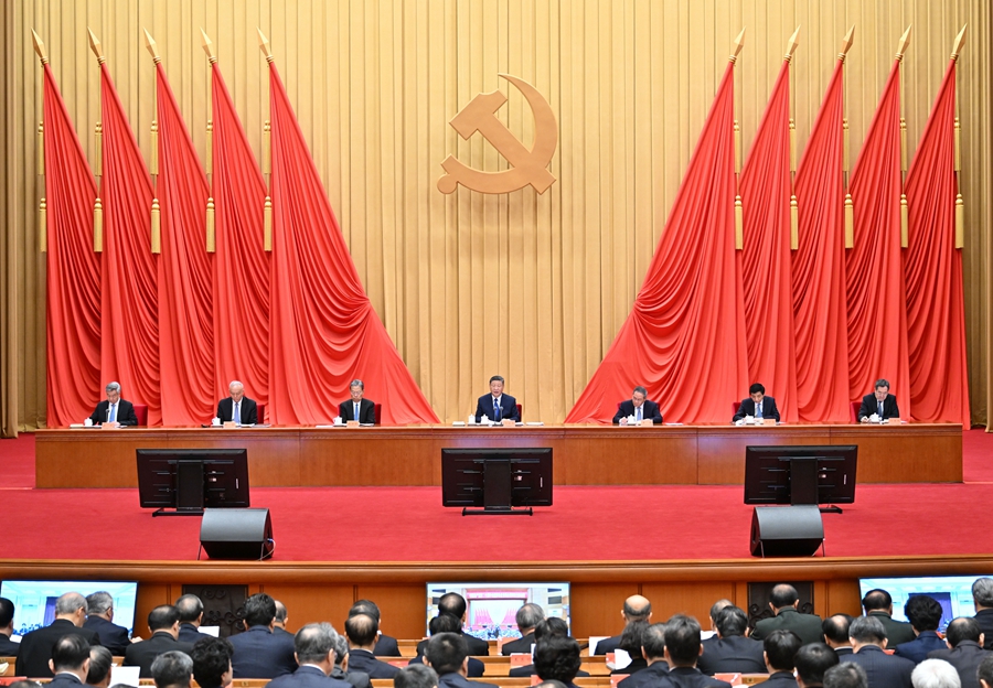 ??1月6日，中共中央總書記、國家主席、中央軍委主席習(xí)近平在中國共產(chǎn)黨第二十屆中央紀(jì)律檢查委員會(huì)第四次全體會(huì)議上發(fā)表重要講話。李強(qiáng)、趙樂際、王滬寧、蔡奇、丁薛祥、李希出席會(huì)議。